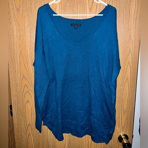 Women’s Blue V-Neck American Eagle Sweater